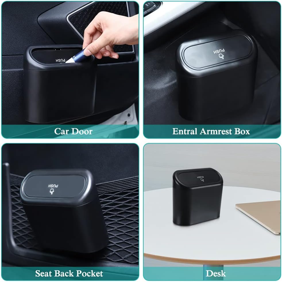 Car Trash Can with Lid, Mini — view 8