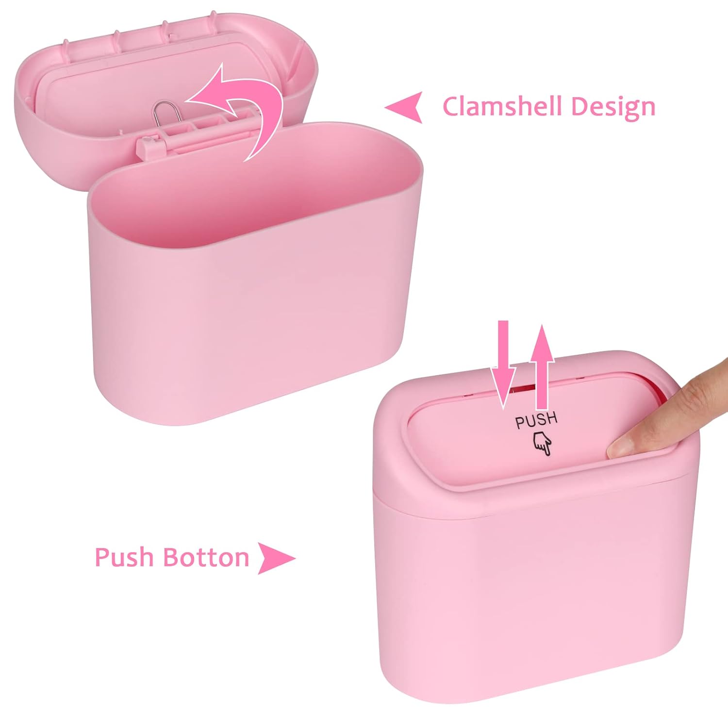 Car Trash Can with Lid, Leakproof — view 4