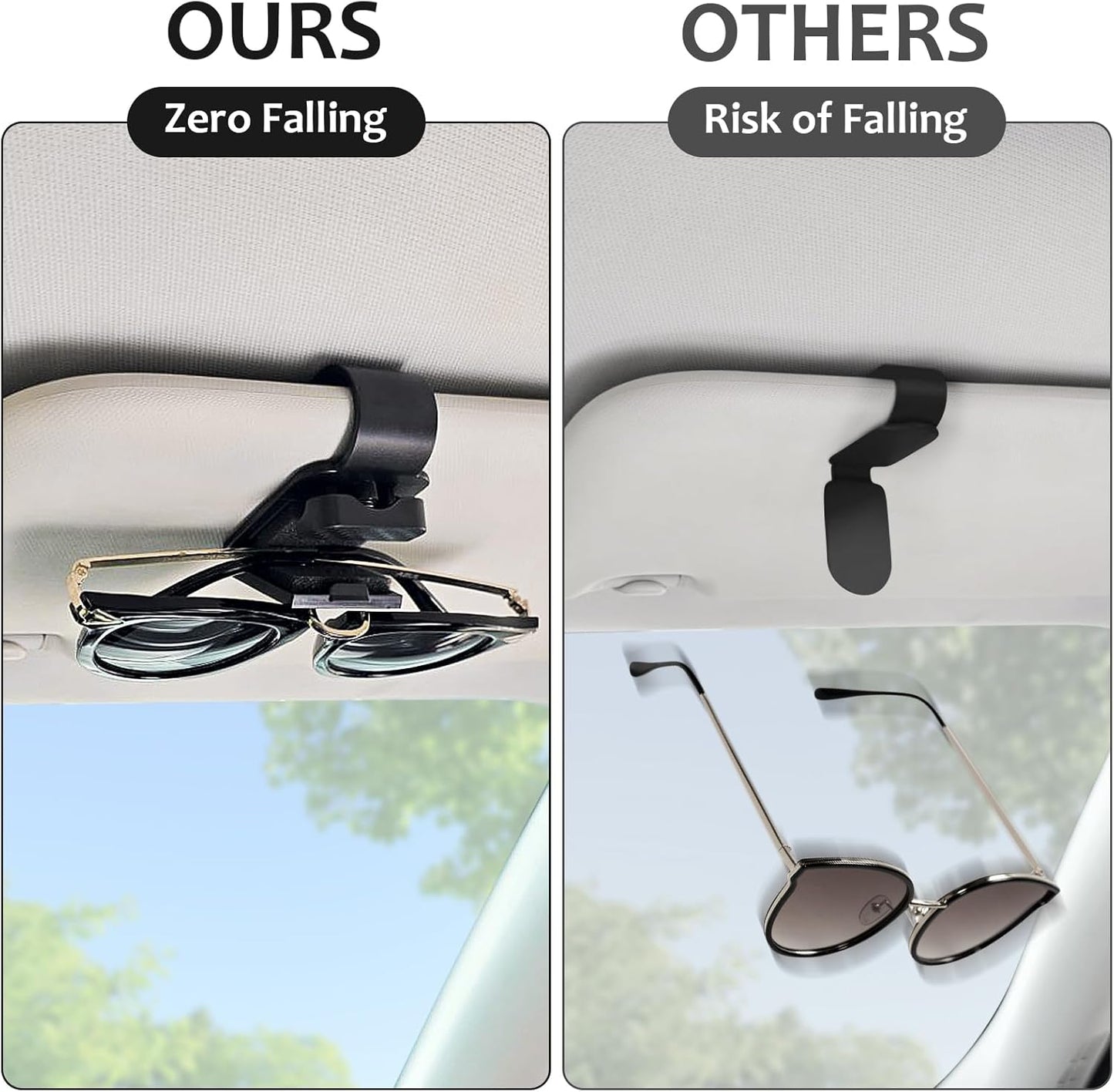 Sunglasses Holder for Car Sun Visor, — view 6