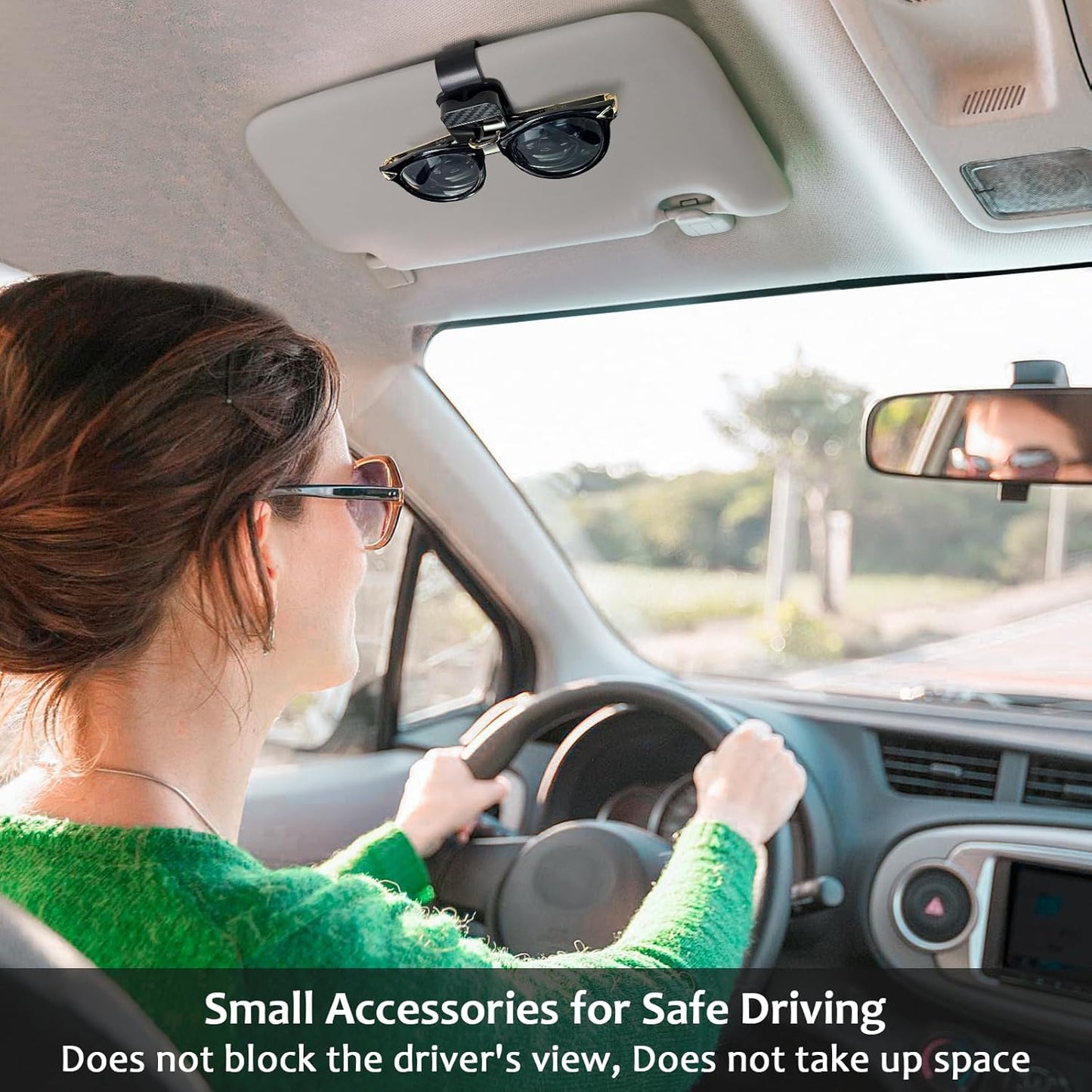 Sunglasses Holder for Car Sun Visor, — view 8