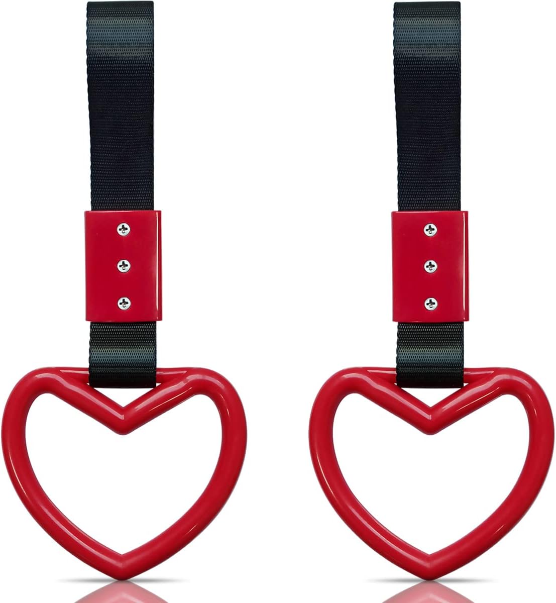 Heart-shaped JDM Tsurikawa rings — view 3