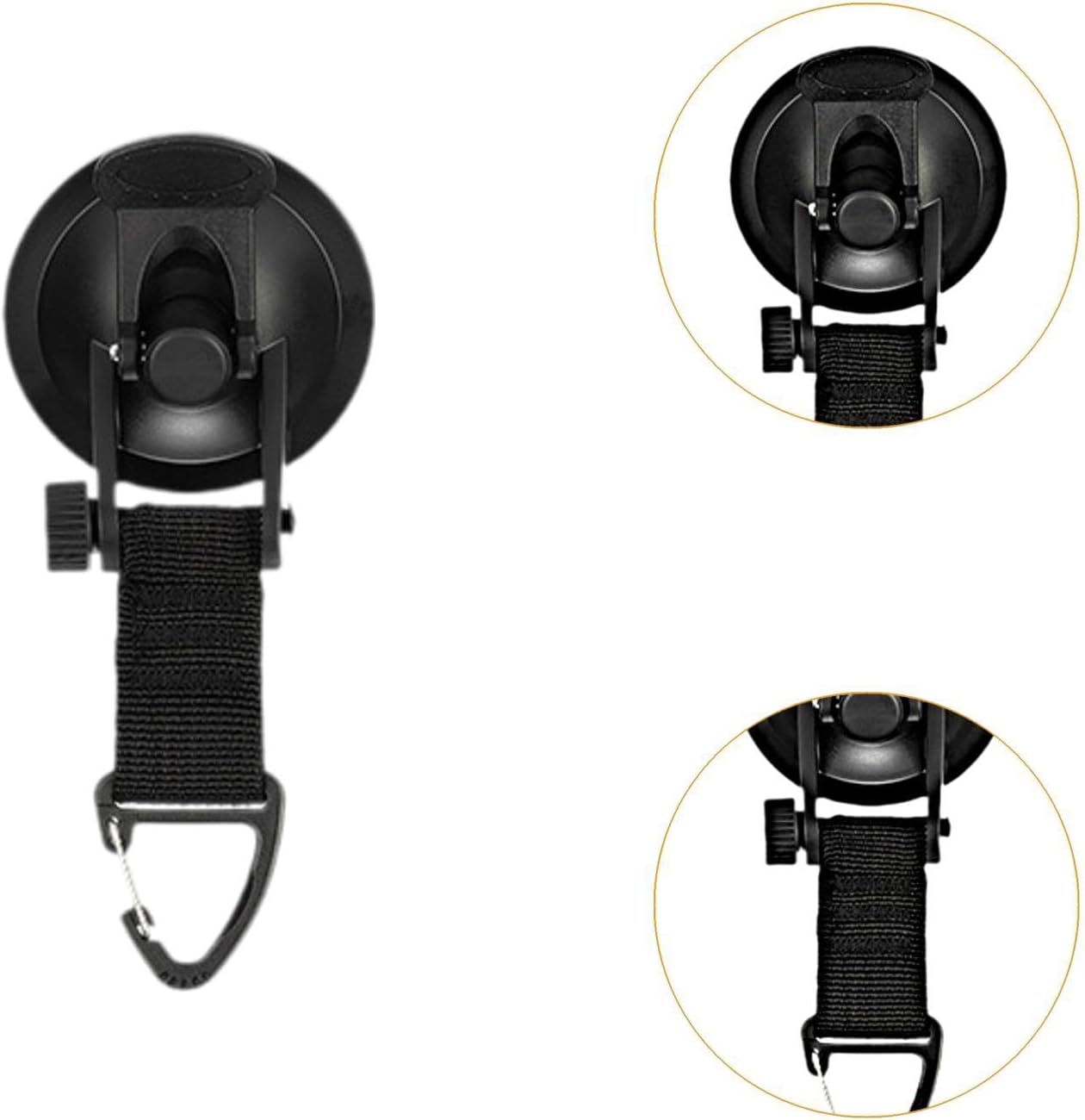 Adjustable strap hooks tarp tent 4 pack — view 3