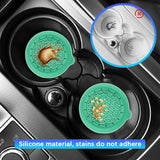 Car silicone anti-slip mats green 4 pack — view 6