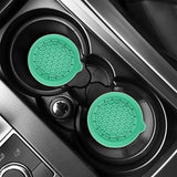 Car silicone anti-slip mats green 4 pack — view 7