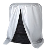 Silver waterproof car tyre covers 4 piece — view 2