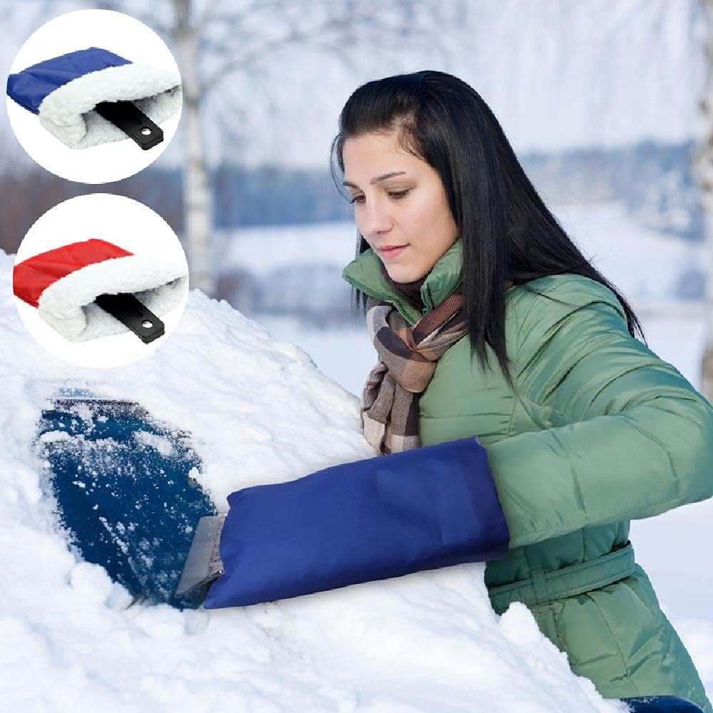 2-in-1 car ice scraper window cleaner set — view 2