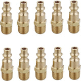 1/4 inch adapters connectors 10 pack — view 2