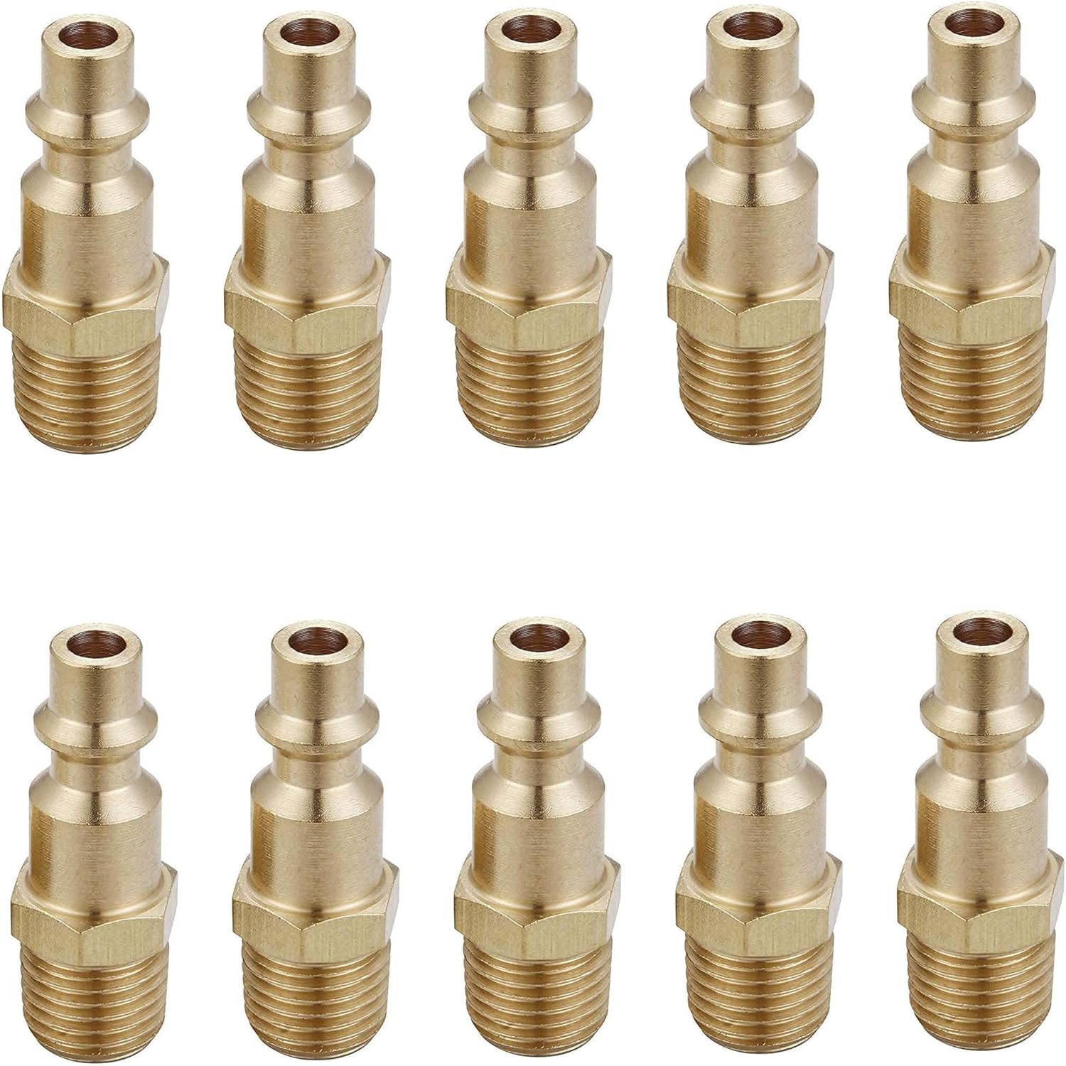 1/4 inch adapters connectors 10 pack — view 2