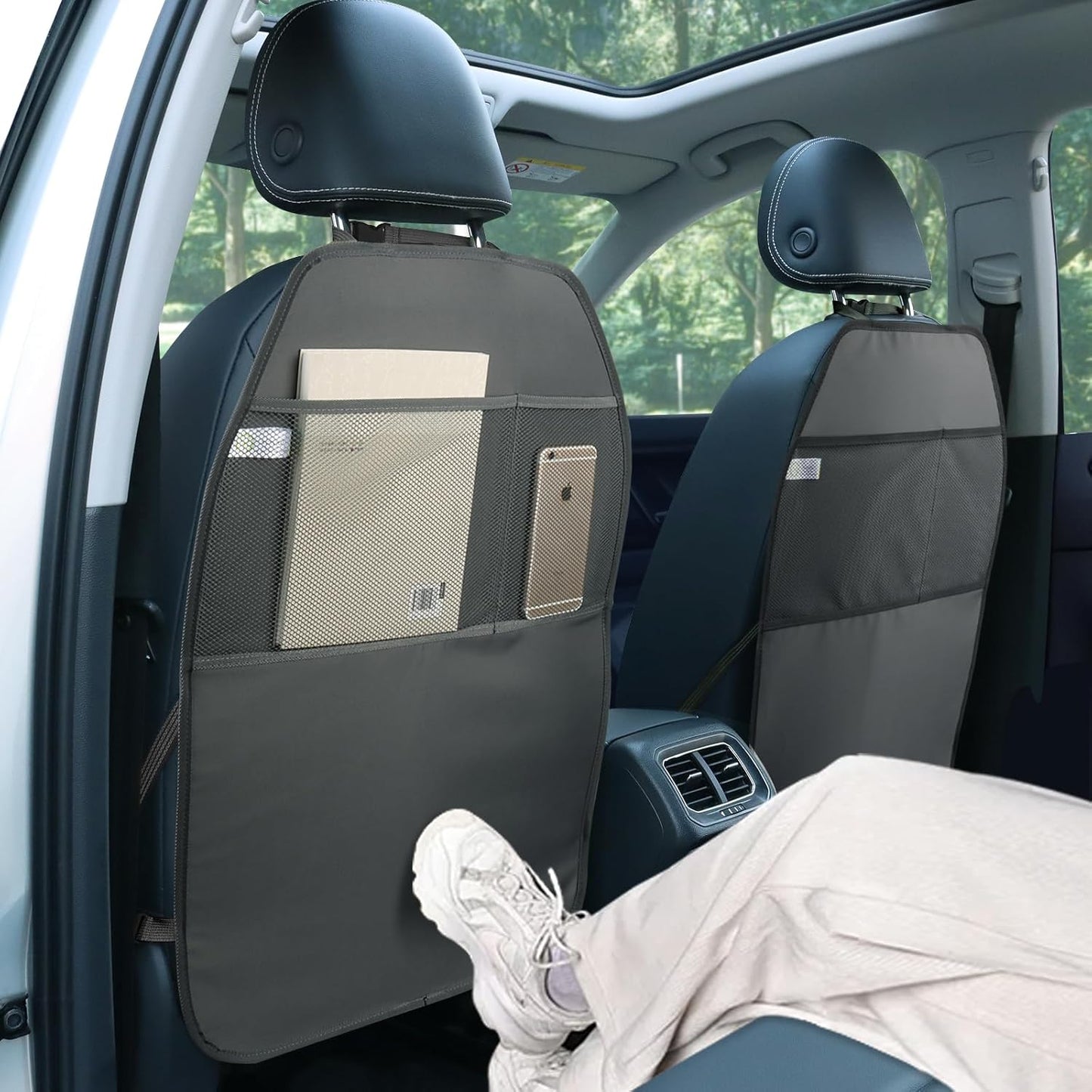 Car seat back kick mat — view 5