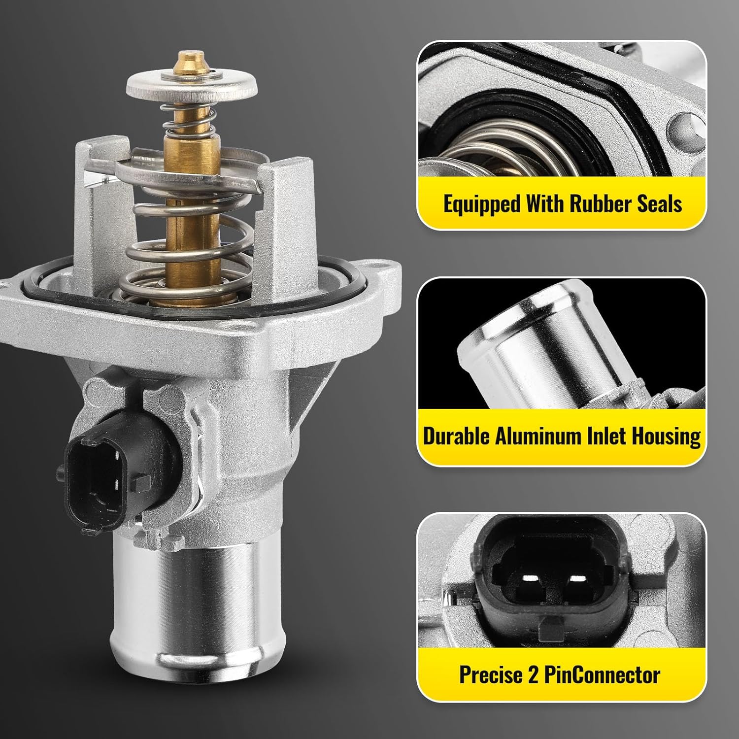 Aluminium thermostat housing for Chevy — view 5