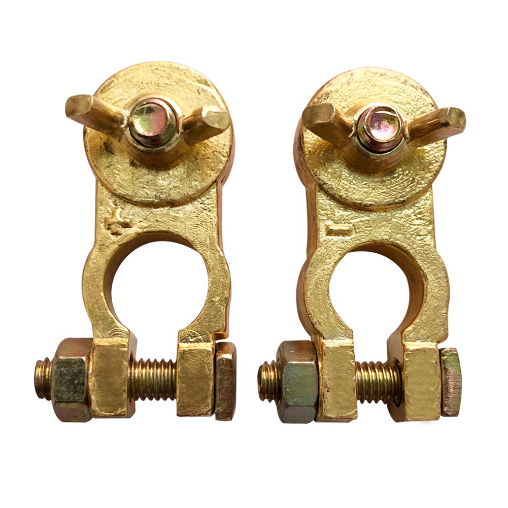 Brass battery terminal ends — view 2