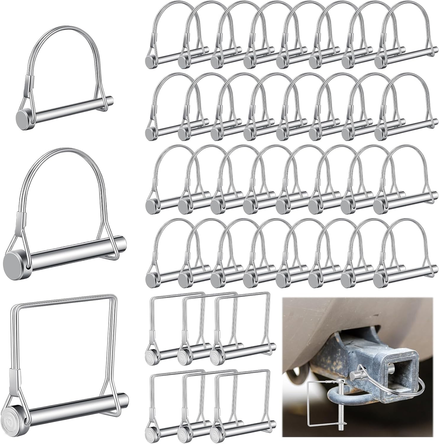 Trailer coupler hitch pins 40 piece — view 2
