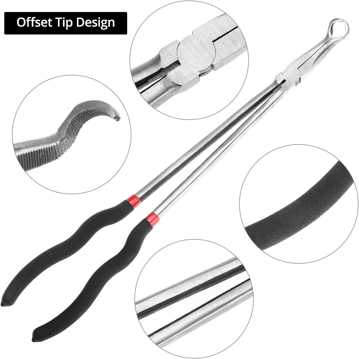 Offset spark plug boot removal plier — view 6
