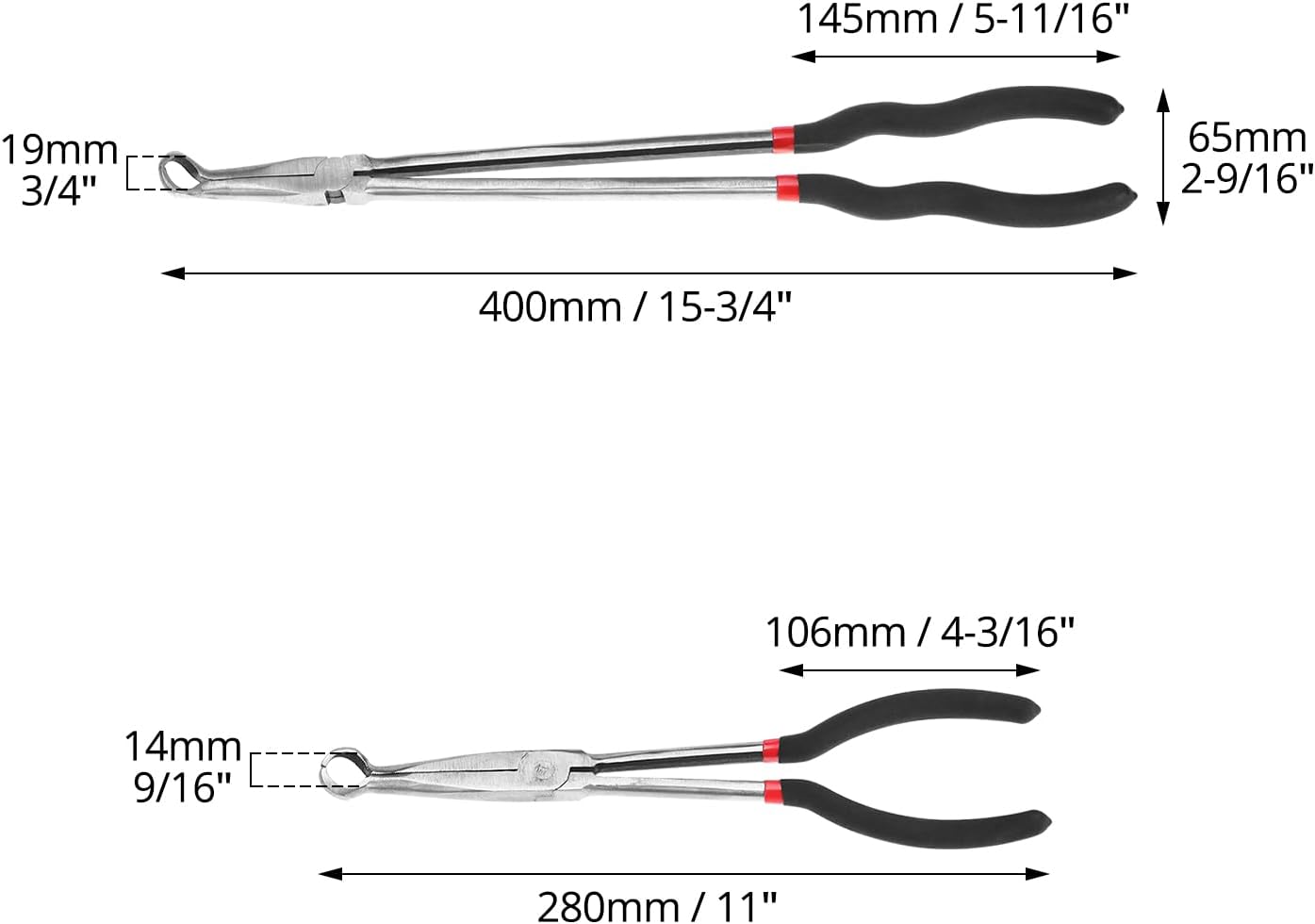 Offset spark plug boot removal plier — view 7