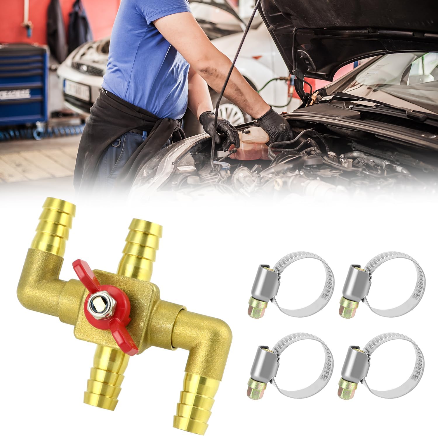 Brass 5/8 inch heater control valve — view 9