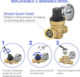 RV water pressure regulator valve — view 6