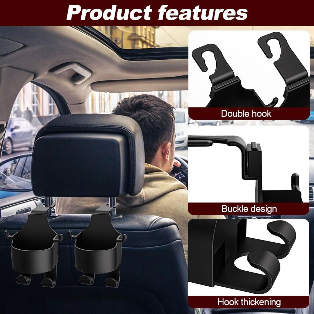 3-in-1 car seat back hook — view 5