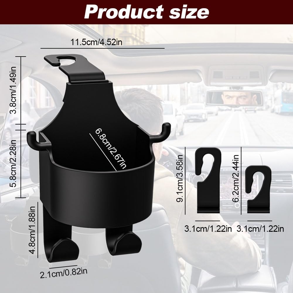 3-in-1 car seat back hook — view 6