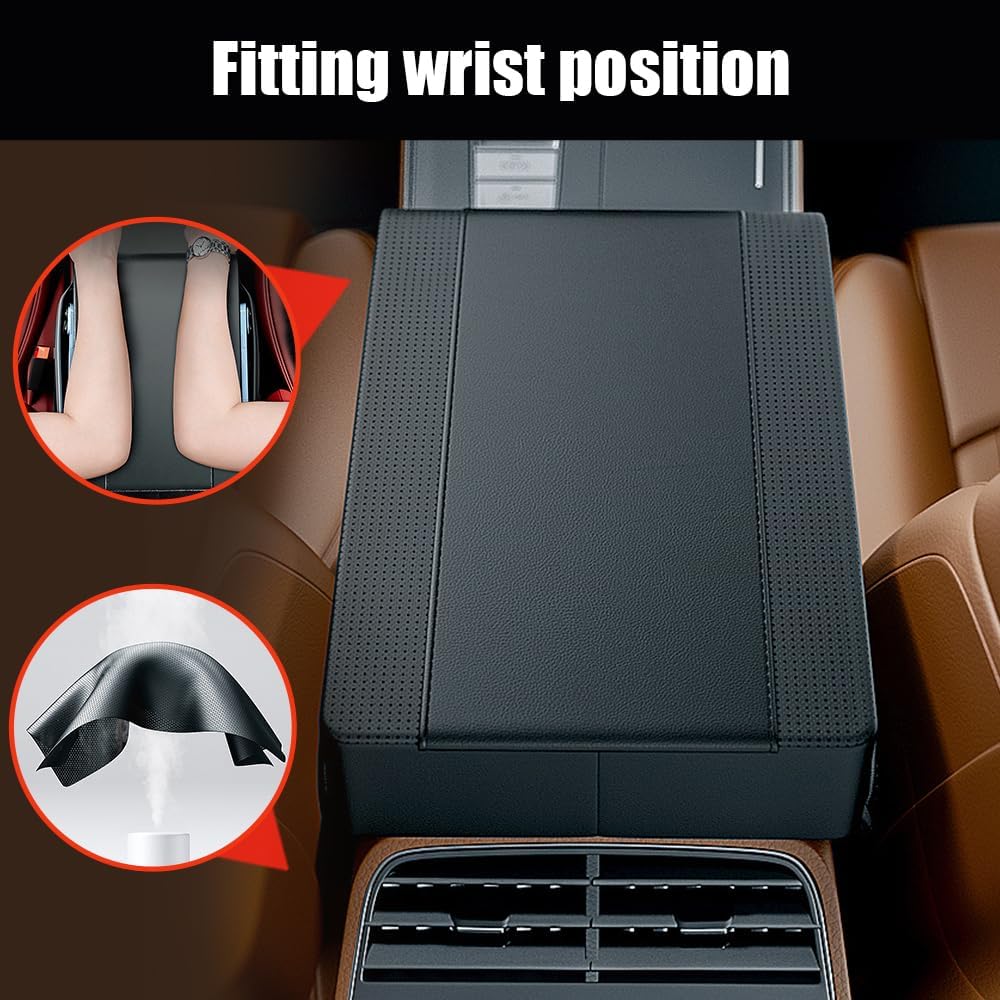 Memory cotton car armrest booster cushion — view 7