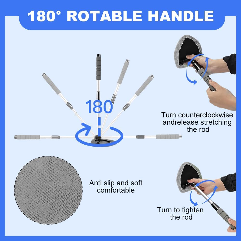 Microfibre car windshield cleaner tool — view 5