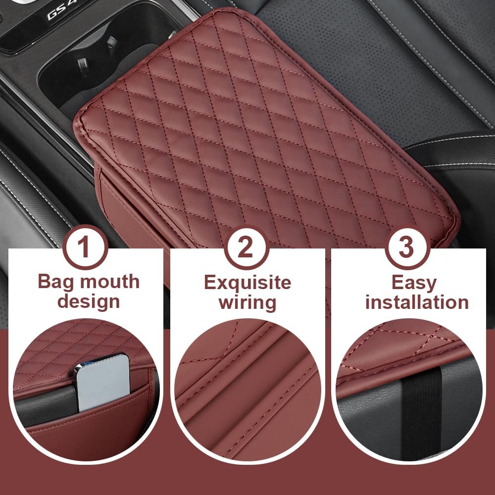 Memory cotton car armrest box pad — view 5