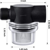 4 pack RV water pump strainer filter — view 3