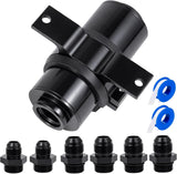 10 micron inline fuel filter black — view 2
