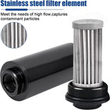 10 micron inline fuel filter black — view 7