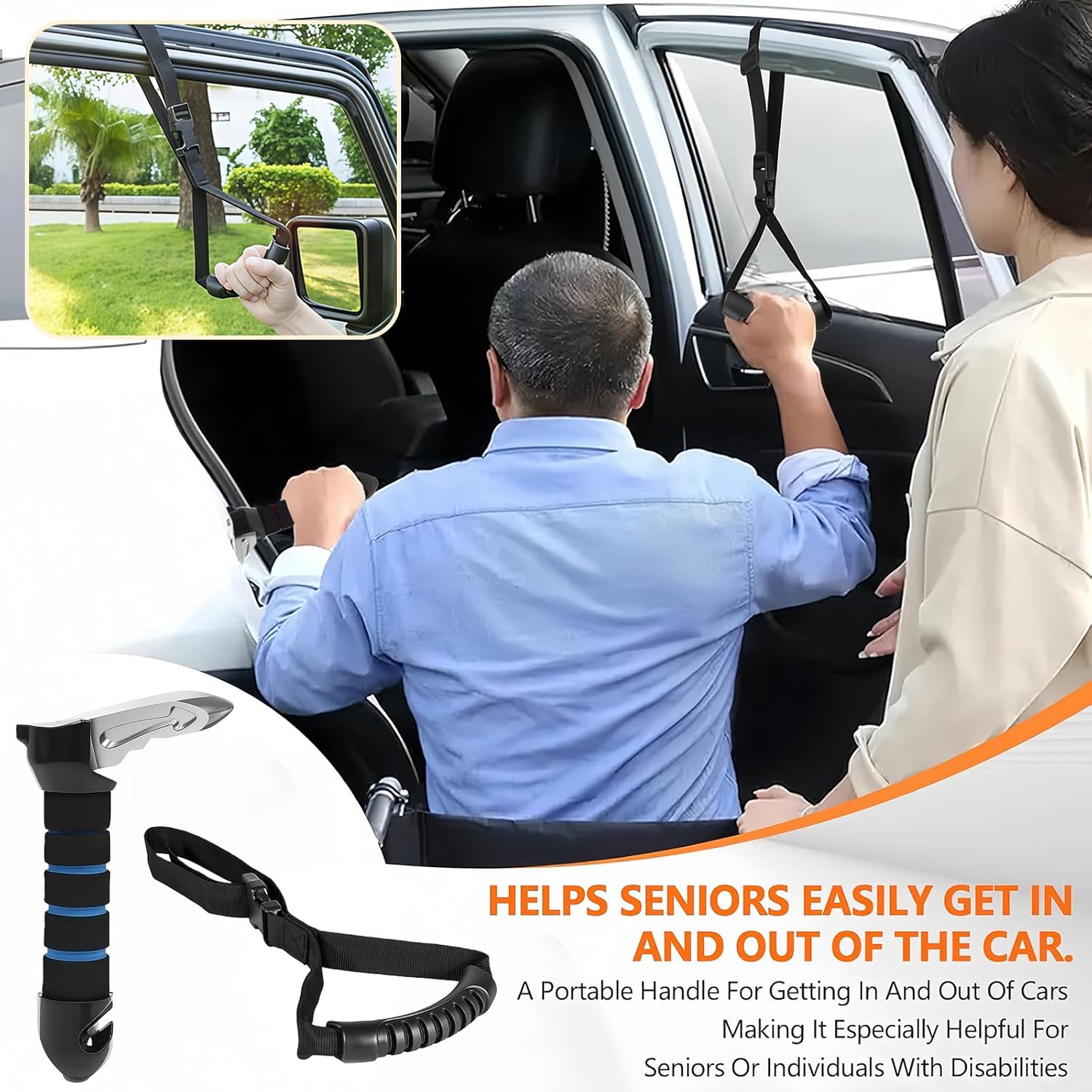 3-in-1 car grab handle assist — view 6
