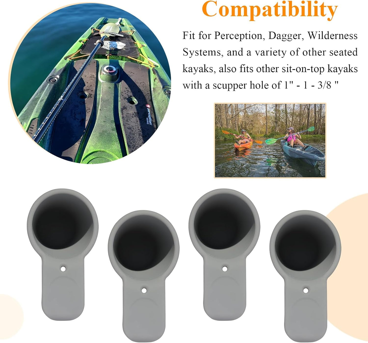 8 pcs kayak scupper hole plugs — view 4