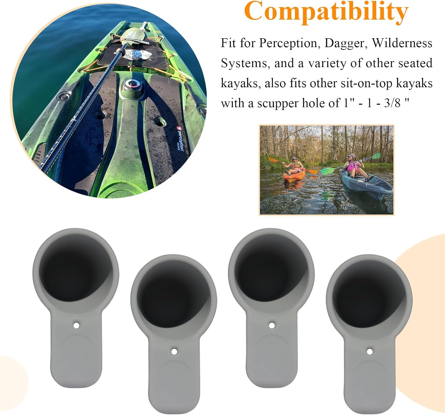 8 pcs kayak scupper hole plugs — view 4