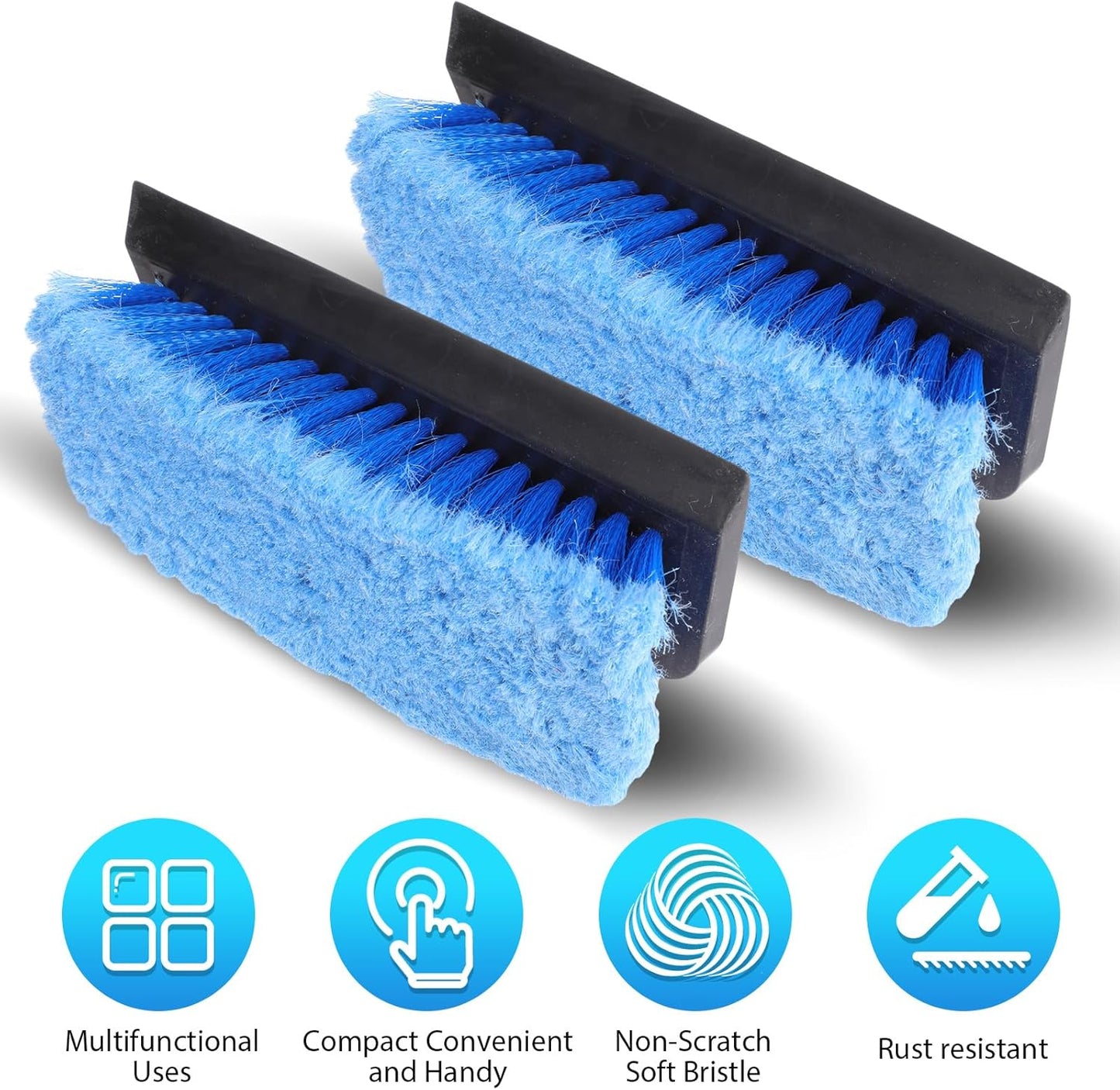 2 pcs 10 inch solar panel brush head — view 4