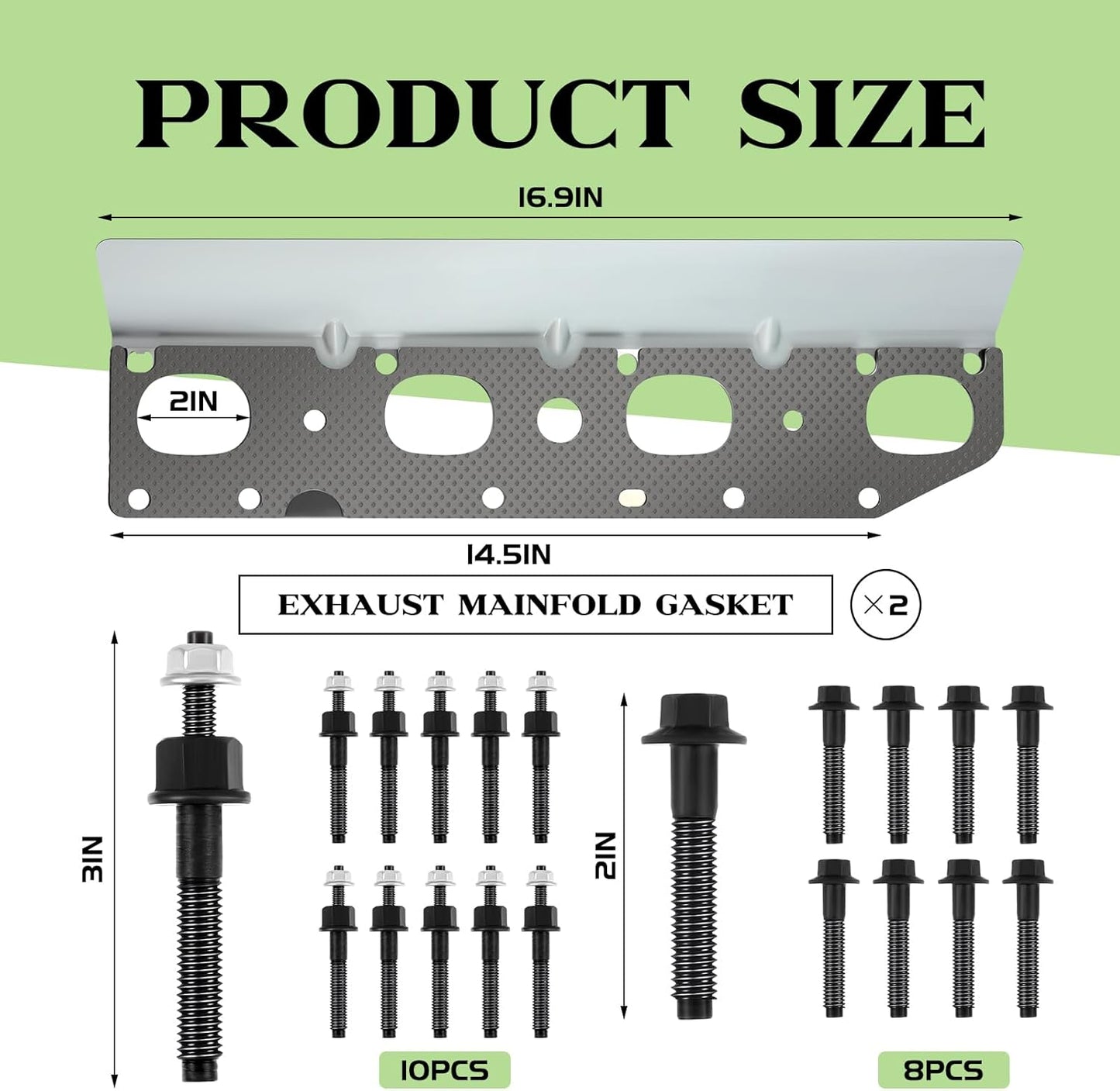 Ram 5.7L exhaust manifold gasket set — view 3