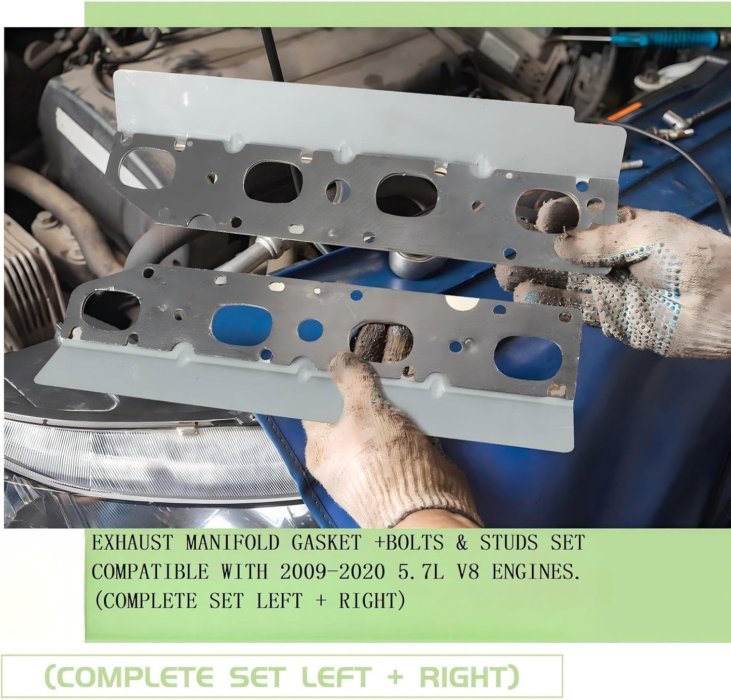 Ram 5.7L exhaust manifold gasket set — view 5