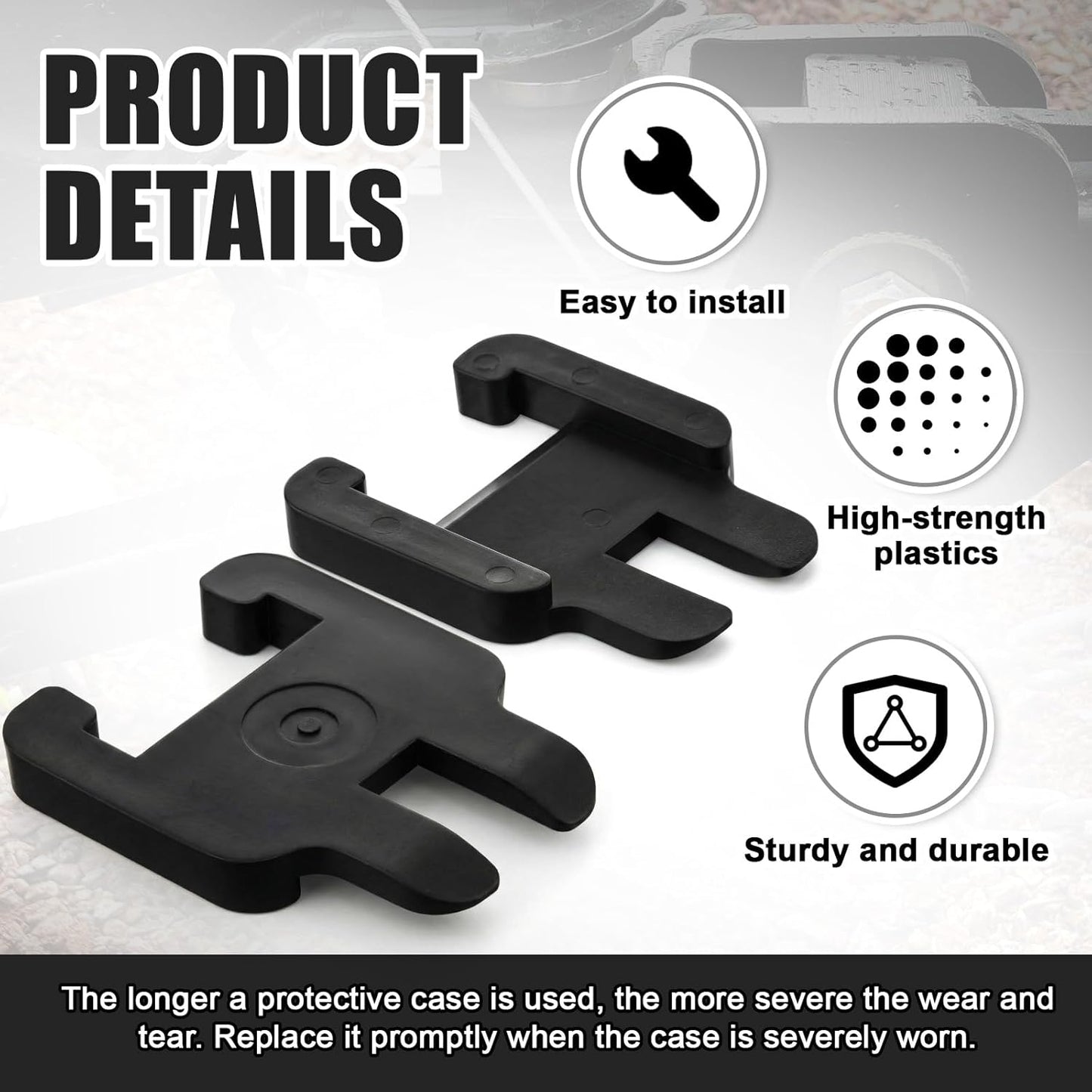 4 pcs hitch sway bracket jackets — view 4