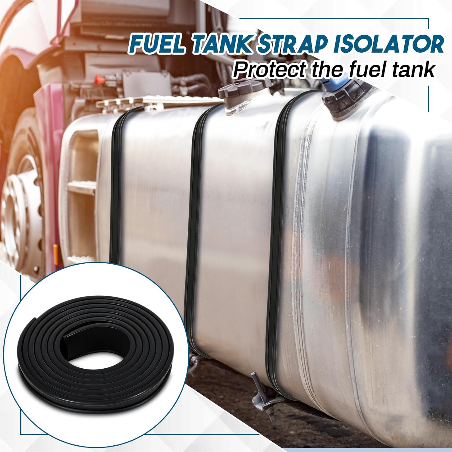 2 inch fuel tank strap isolator — view 5