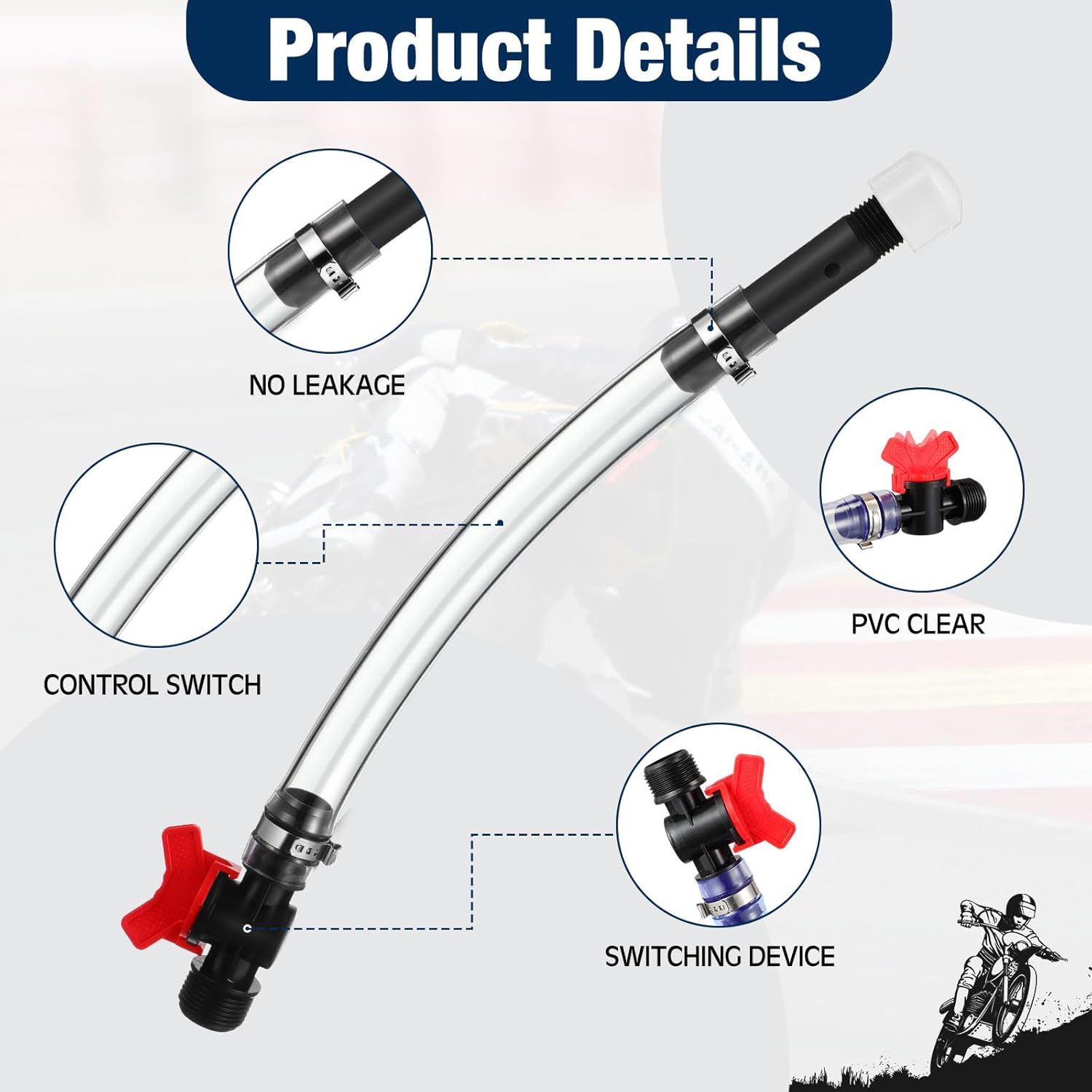 6 pack racing fuel filler jug hose — view 5