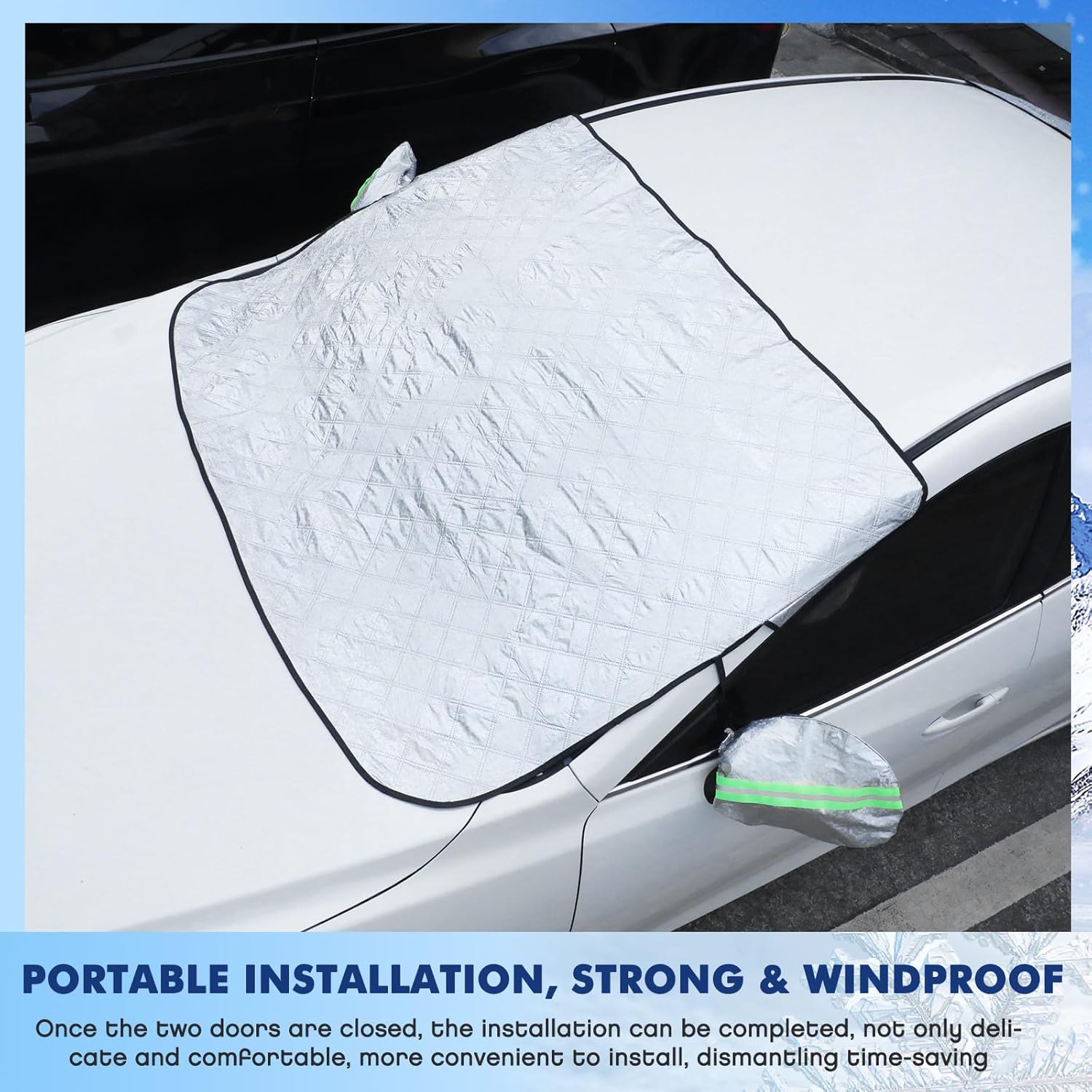 4 pcs car windshield sun shade set — view 4