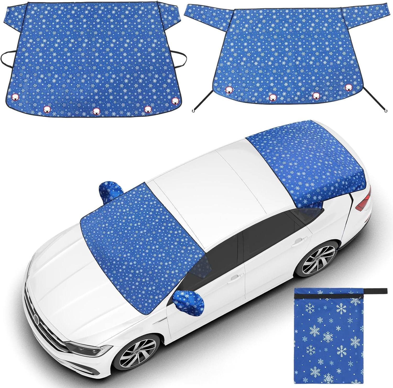 2 pcs windshield snow cover set — view 2
