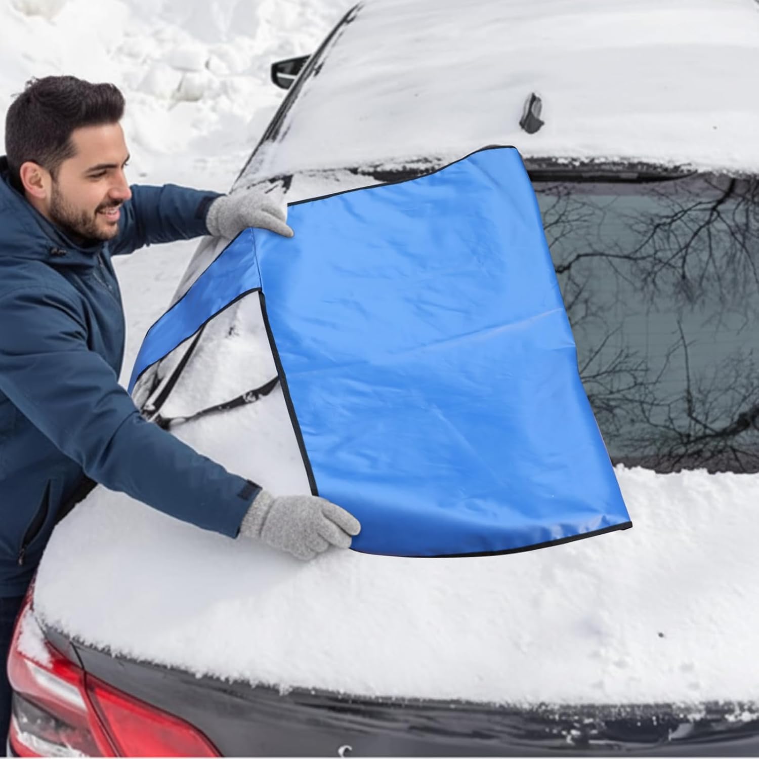 2 pcs windshield snow cover set — view 5