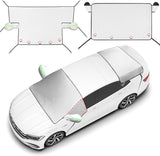2 piece car windshield sunshade set — view 2