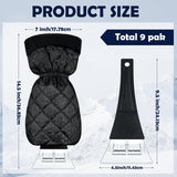 9 pack ice scraper with glove — view 3
