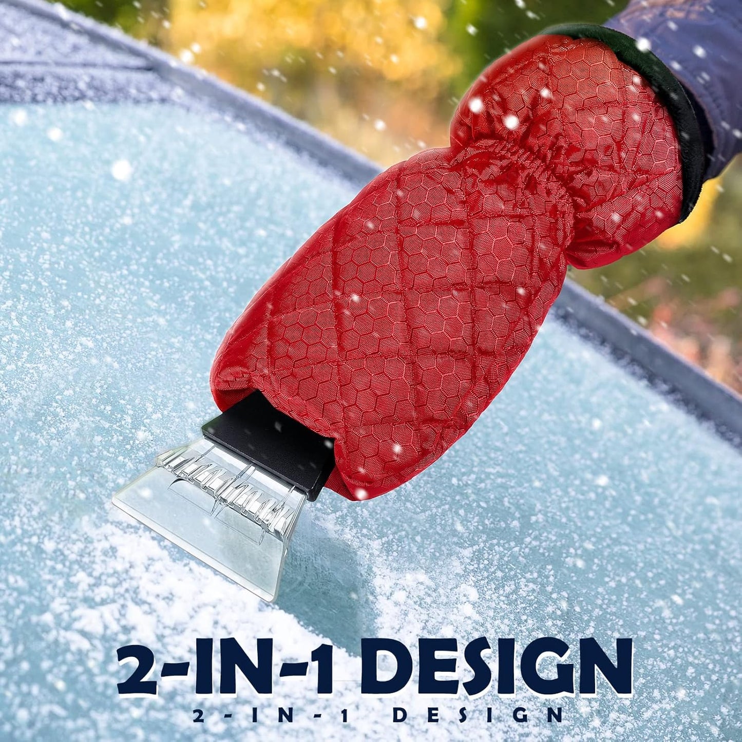 9 pack ice scraper with glove — view 5