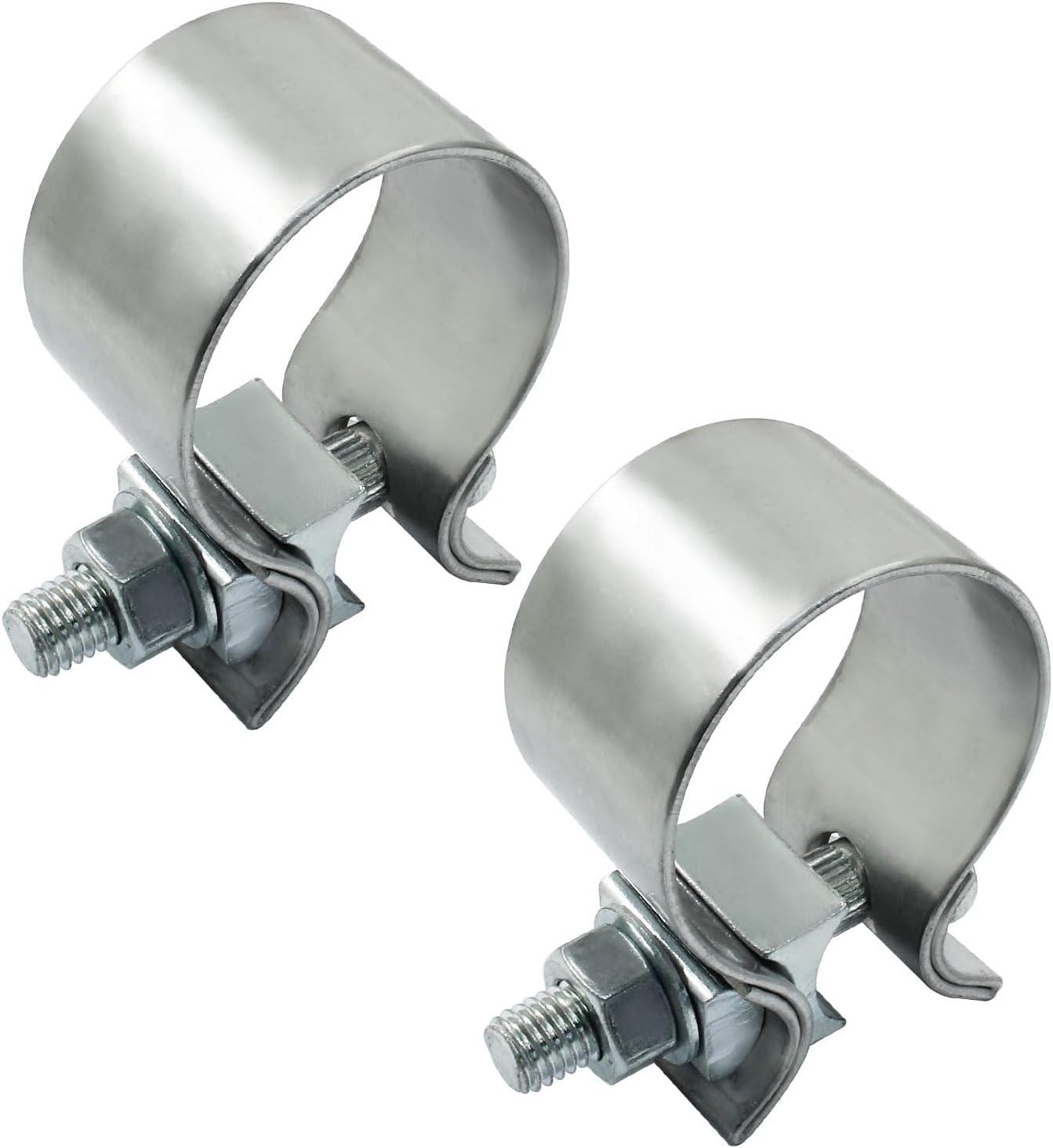 1.75 inch exhaust clamp 2-pack — view 2