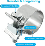 1.75 inch exhaust clamp 2-pack — view 5