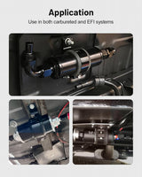 10 micron inline fuel filter with adapters — view 7