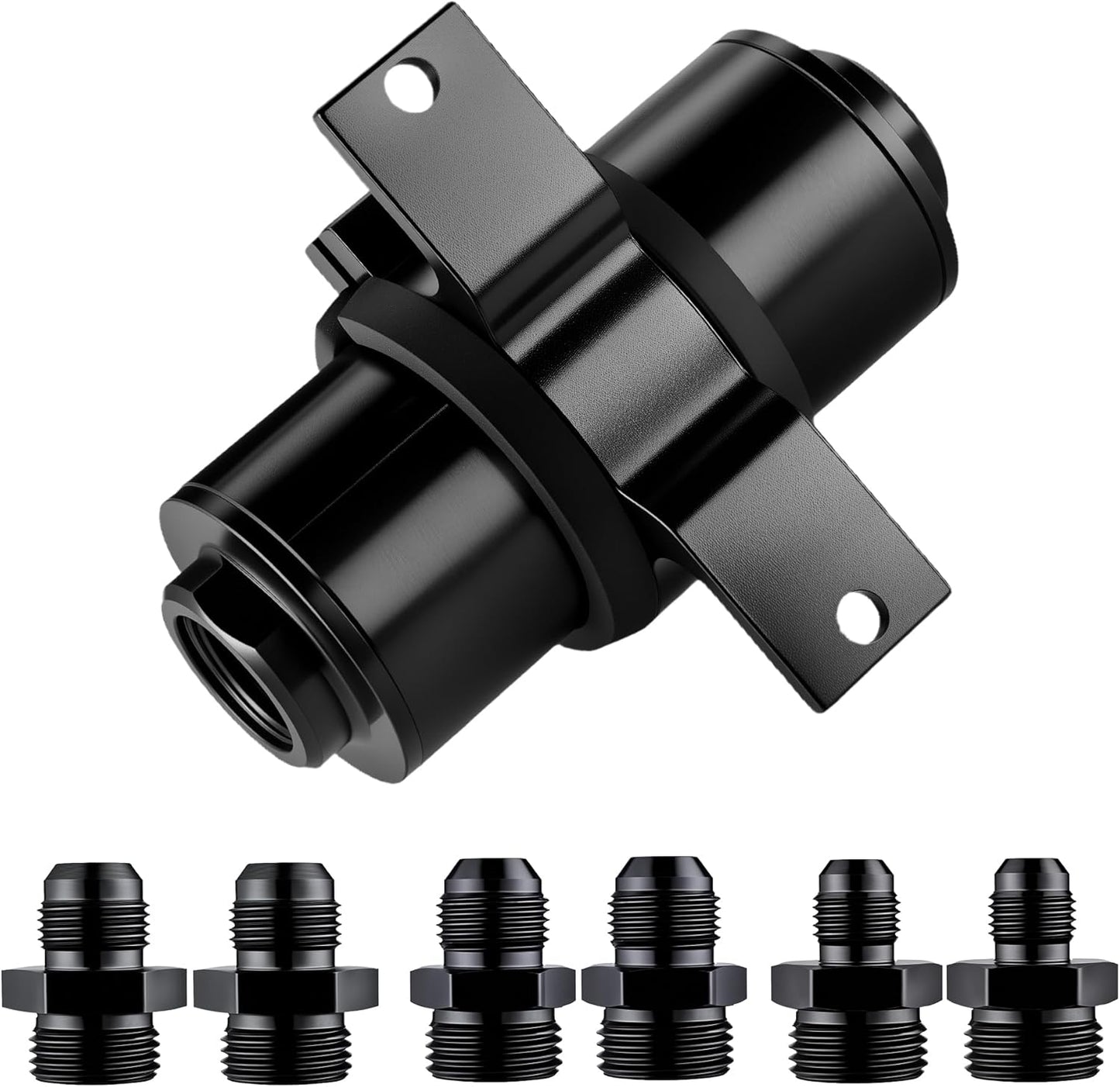 10 micron inline fuel filter with adapters — view 8