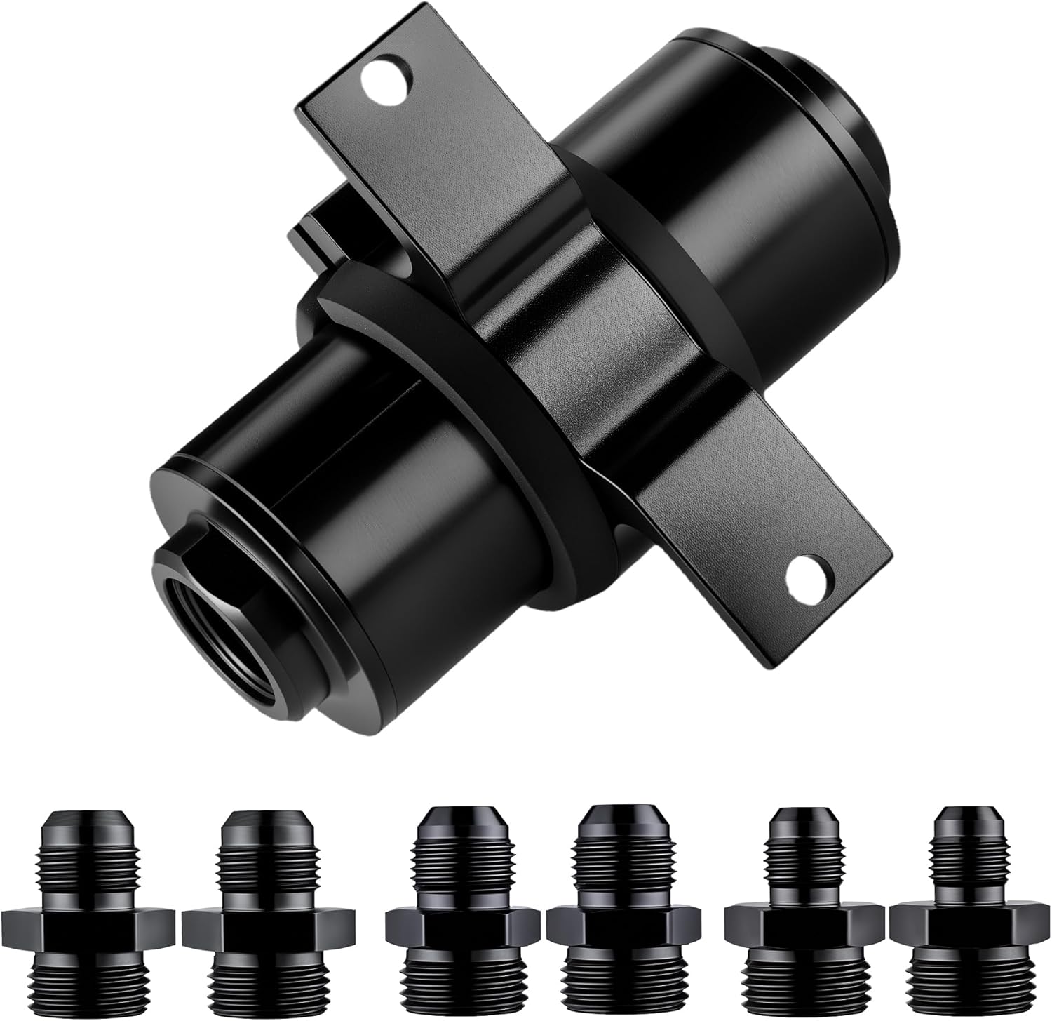 10 micron inline fuel filter with adapters — view 8