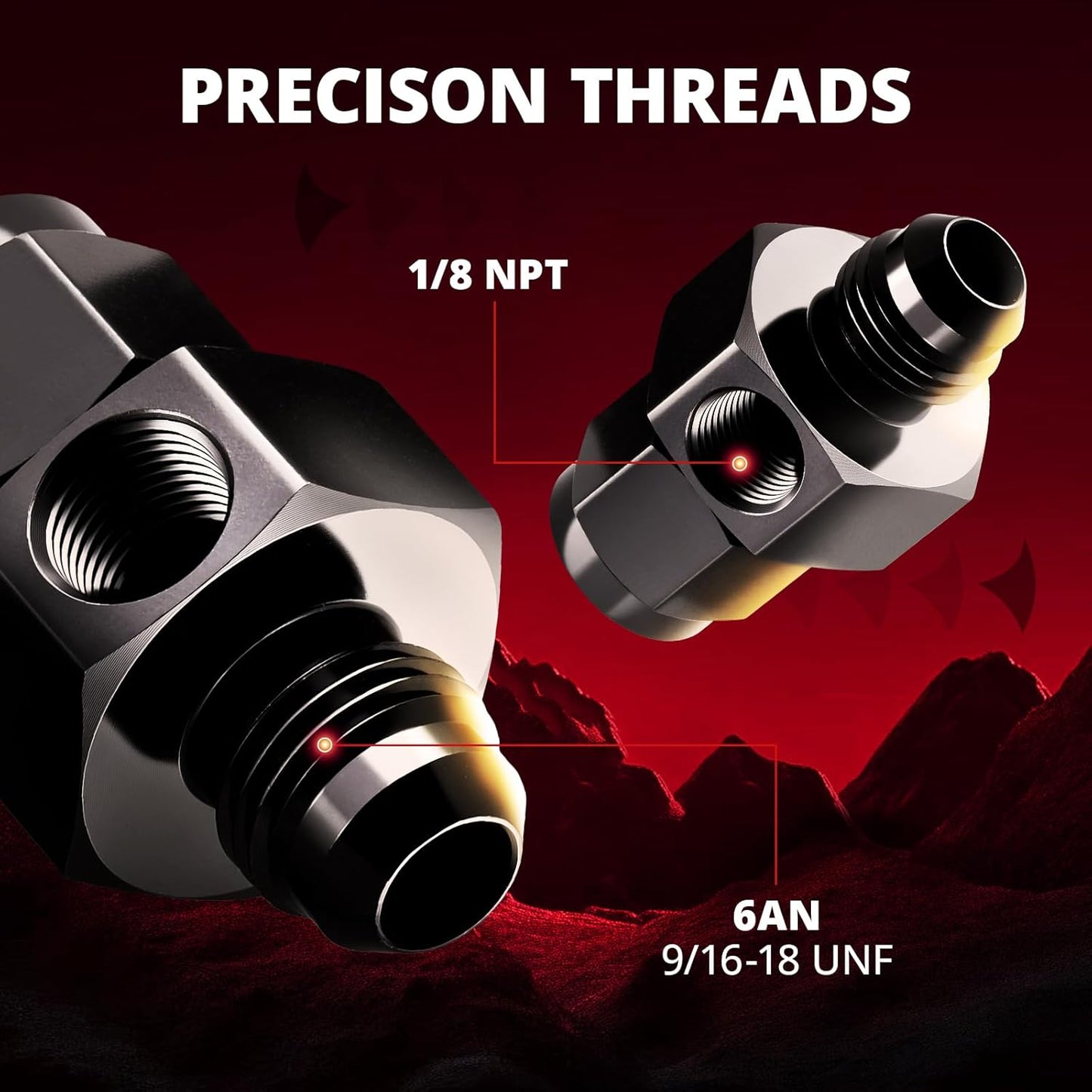 6AN fuel pressure take-off adapter — view 3