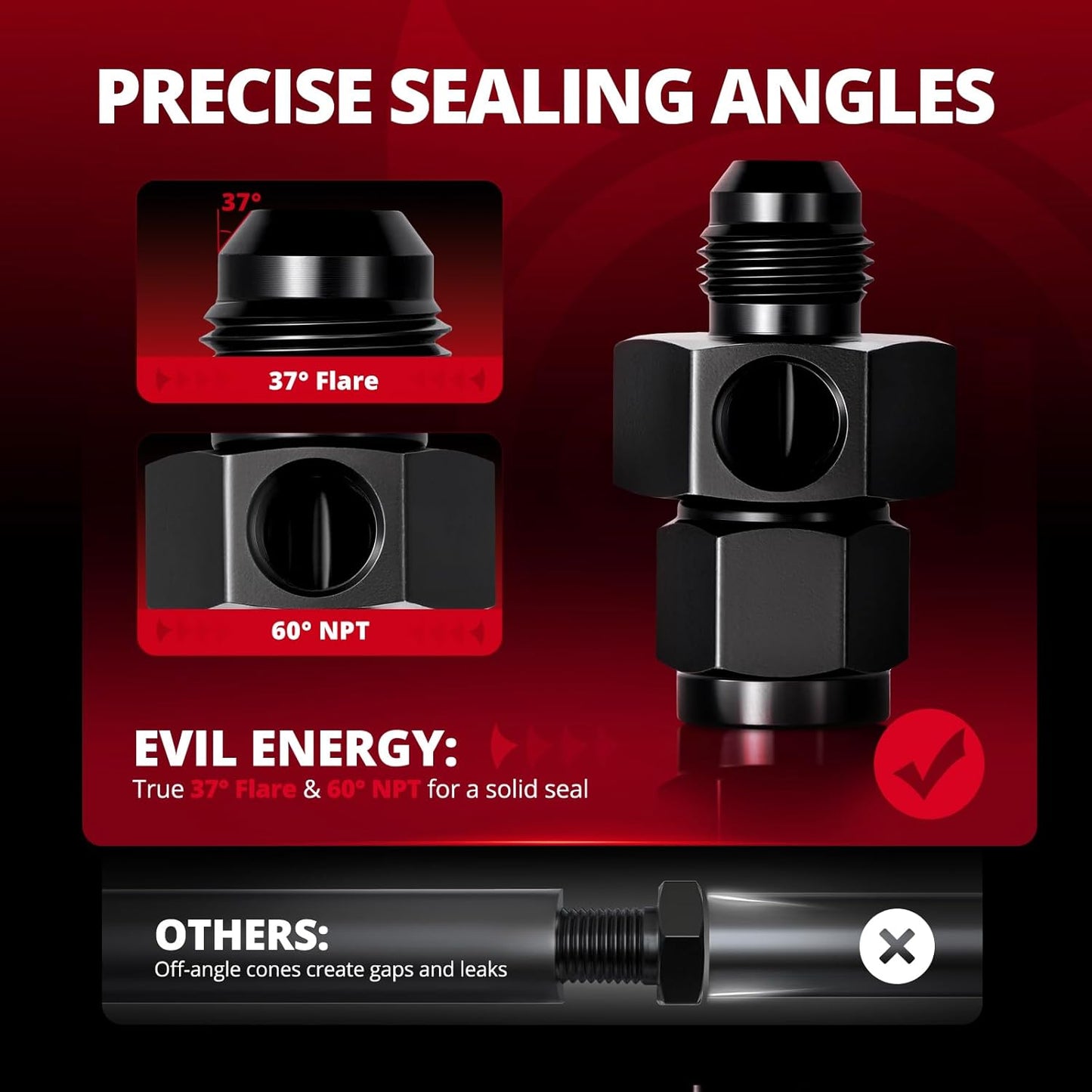 6AN fuel pressure take-off adapter — view 5
